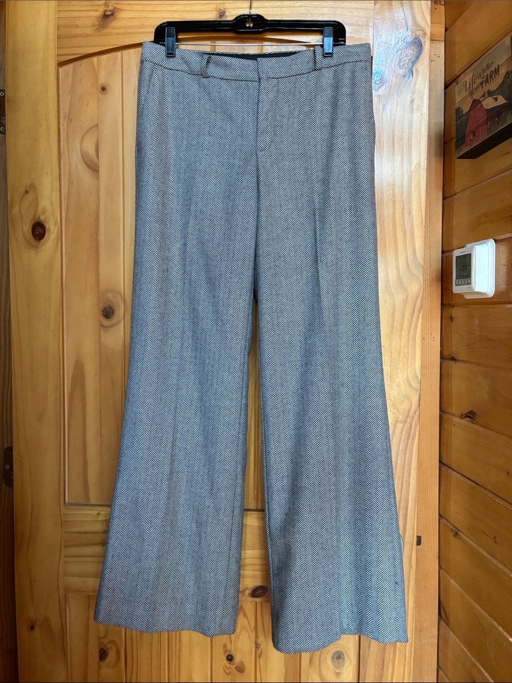 Banana republic wool blend herringbone trousers